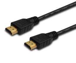 Kabel SAVIO cl-08 (HDMI M - HDMI M; 5m; kolor czarny)