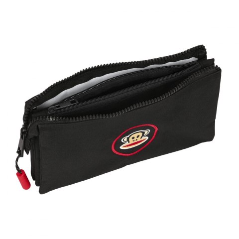 Piórnik Potrójny Paul Frank Campers Czarny (22 x 12 x 3 cm)