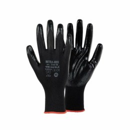 Rękawice Robocze Cofra Skinproof Czarny Nylon Elastan Nitryl - 10