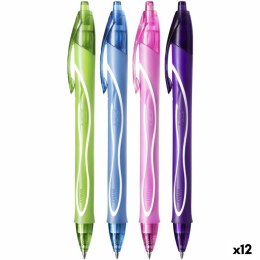 Długopis żelowy Bic Gel-Ocity Quick Dry 4 Colours 12 Sztuk