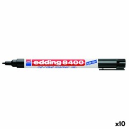 Marker permanentny Edding e-8400 Czarny (10 Sztuk)