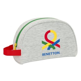 Neseser szkolny Benetton Pop Szary (28 x 18 x 10 cm)