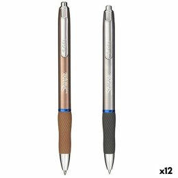 Pióro Sharpie SGEL Metallic Niebieski Srebrzysty Miedź 0,7 mm (12 Sztuk)