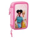 Etui szkolne z akcesoriami Barbie Girl Różowy 12.5 x 19.5 x 4 cm (28 Części)