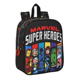 Plecak dziecięcy The Avengers Super heroes Czarny (22 x 27 x 10 cm)
