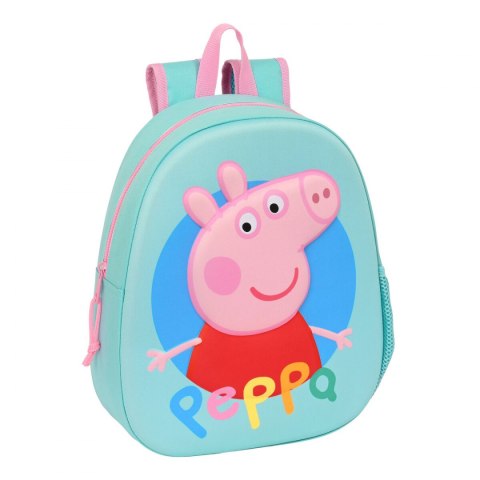 Plecak szkolny Peppa Pig Turkusowy