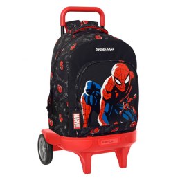 Torba szkolna z kółkami Spiderman Hero Czarny 33 X 45 X 22 cm