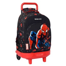 Torba szkolna z kółkami Spiderman Hero Czarny 33 X 45 X 22 cm