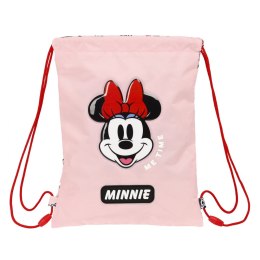 Worek na buty ze sznurkami Minnie Mouse Me time Różowy (26 x 34 x 1 cm)