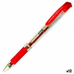 Długopis z płynnym atramentem Uni-Ball Signo Broad UM-153 W Czerwony 0,6 mm (12 Części)