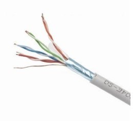 Kabel sieciowy GEMBIRD FPC-5004E-SO/100C (F/FTP; 100m; kat. 5e; kolor szary)