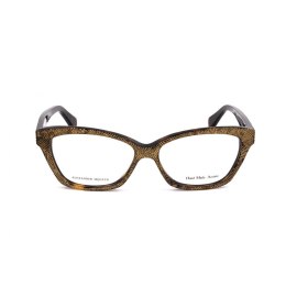 Ramki do okularów Damski Alexander McQueen AMQ-4268-OFN Złoty Havana