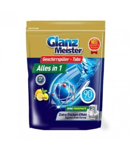 GlanzMeister Alles in 1 Zitrone Tabletki do Zmywarki 90 szt. DE