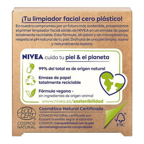 Żel Czyszczący do Twarzy Naturally Clean Nivea 94434 Solid 75 g