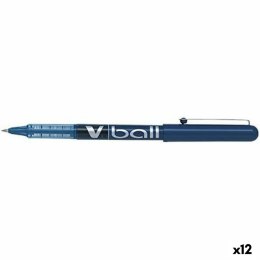 Długopis z płynnym atramentem Pilot Roller V-Ball Niebieski 0,3 mm (12 Sztuk)