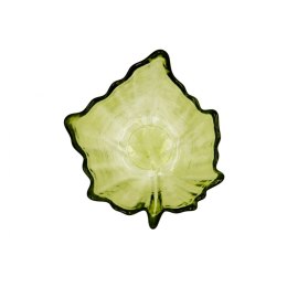 Tacka do przekąsek Quid Kartka Kolor Zielony Szkło (10,5 x 10,5 x 4 cm) (Pack 6x)