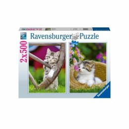 Układanka puzzle Ravensburger Kittens 2 x 500 Części