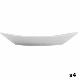 Półmisek Kuchenny Quid Gastro Ceramika Biały (39,5 x 19 x 8 cm) (4 Sztuk)