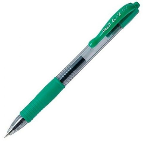 Długopis żelowy Pilot G-2 07 Kolor Zielony 0,4 mm (12 Sztuk)