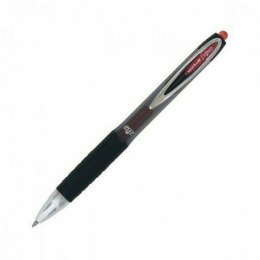Długopis z płynnym atramentem Uni-Ball Rollerball Signo UM-207 Czerwony 0,4 mm (12 Części)