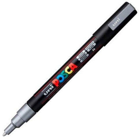 Marker POSCA PC-3M Srebrzysty (6 Sztuk)