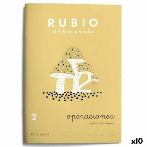 Notatnik do matematyki Rubio Nº2 A5 hiszpański 20 Kartki (10 Sztuk)