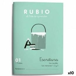 Writing and calligraphy notebook Rubio Nº01 A5 hiszpański 20 Kartki (10 Sztuk)