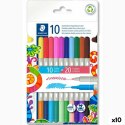 Zestaw markerów Staedtler Noris 3280 Wielokolorowy (10 Sztuk)