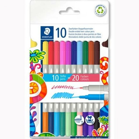 Zestaw markerów Staedtler Noris 3280 Wielokolorowy (10 Sztuk)