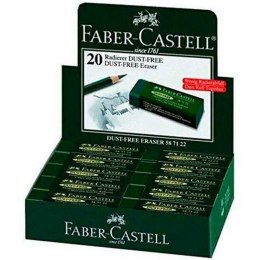 Gumka do Mazania Faber-Castell Dust Free Kolor Zielony (20 Sztuk)