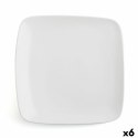 Płaski Talerz Ariane Vital Square Kwadratowy Biały Ceramika 30 x 22 cm (6 Sztuk)