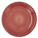 Płaski Talerz Quid Coral Vita Czerwony Ceramika Ø 27 cm (12 Sztuk)