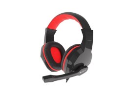 Słuchawki dla graczy Argon 110 z mikrofonem czarno-czerwone