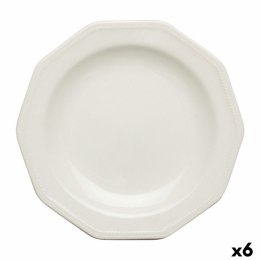 Talerz deserowy Churchill Artic Ceramika Biały Porcelánové nádoby (Ø 20,5 cm) (6 Sztuk)