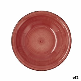 Talerz głęboki Quid Vita Ceramika Czerwony (ø 21,5 cm) (12 Sztuk)