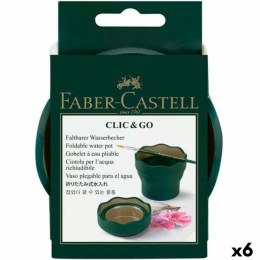 Szklanka/kieliszek Faber-Castell Clic & Go Składany Ciemna zieleń 6 Części