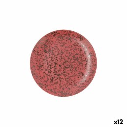 Płaski Talerz Ariane Oxide Czerwony Ceramika Ø 21 cm (12 Sztuk)