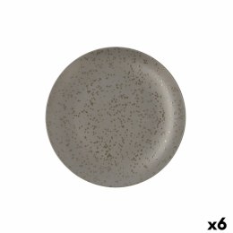 Płaski Talerz Ariane Oxide Szary Ceramika Ø 24 cm (6 Sztuk)