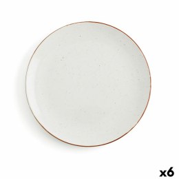 Płaski Talerz Ariane Terra Beżowy Ceramika Ø 29 cm (6 Sztuk)
