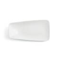 Płaski Talerz Ariane Vital Rectangular Prostokątny Biały Ceramika 38 x 20,4 cm (6 Sztuk)