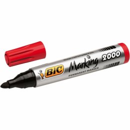 Marker permanentny Bic Marking 2000 Czerwony 12 Sztuk