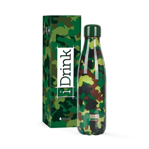 Butelkę Termiczną iTotal Kolor Zielony Kamuflaż Stal nierdzewna 500 ml