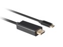 LANBERG KABEL USB-C(M)->DISPLAYPORT(M) 3M 4K 60HZ CZARNY CA-CMDP-10CU-0030-BK