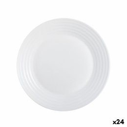Talerz deserowy Luminarc Harena Biały Szkło (19 cm) (24 Sztuk)