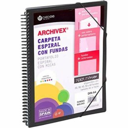 Folder organizacyjny Carchivo Archivex-Star Czarny A4 Spirala