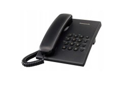 Telefon przewodowy Panasonic KX-TS 500PDB Czarny
