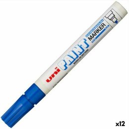 Marker permanentny Uni-Ball PX-20 Niebieski (12 Sztuk)