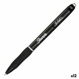 Długopis żelowy Sharpie S-Gel Chowany Czarny 0,7 mm (12 Sztuk)