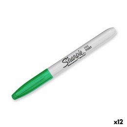 Marker permanentny Sharpie Fine Point Kolor Zielony (12 Sztuk)