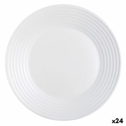 Talerz płaski Luminarc Harena Biały Szkło (Ø 27 cm) (24 Sztuk)